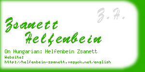 zsanett helfenbein business card